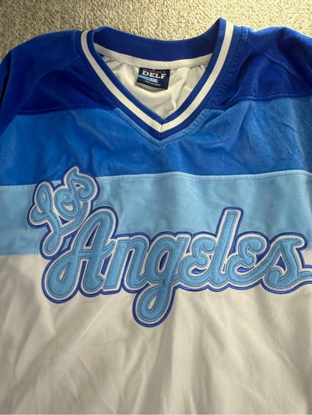 Vintage Y2K Los Angeles Angels Blue & White Crewneck Pullover